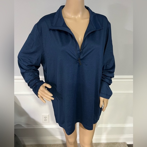 32 Degree Men’s 1/4 Zip Long Sleeve Pullover - Blue - Large - New with Tags - Picture 1 of 6